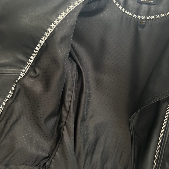 Leather Jacket XS - Massimo Dutti - Picture 6 of 11